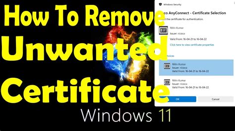 how to clear smart card certificates|how to remove unwanted certificates.